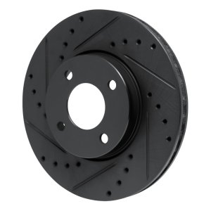 Nissan Kicks Brake Rotor (1) - Front Left - R1 Concepts - Drilled & Slotted - Black - `17-`25 Nissan Kicks Brake Rotor (1) - Front Left - R1 Concepts - Drilled & Slotted - Black - `17-`25